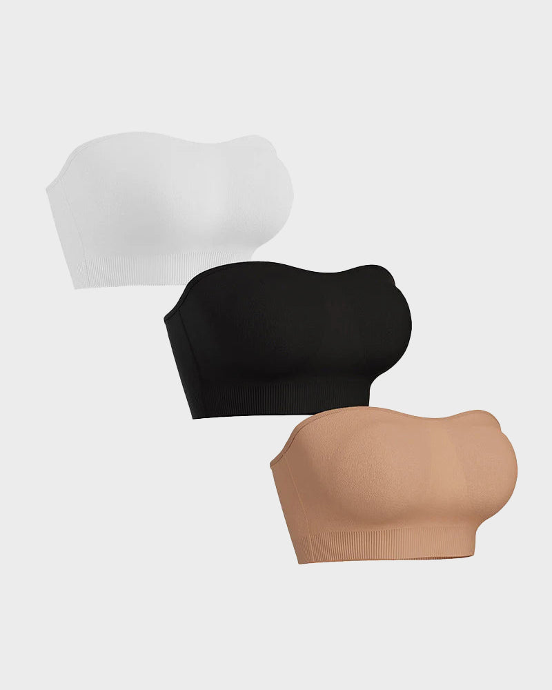 💜Non-Slip Bandeau Seamless Wireless Strapless Bra(2 PCS)