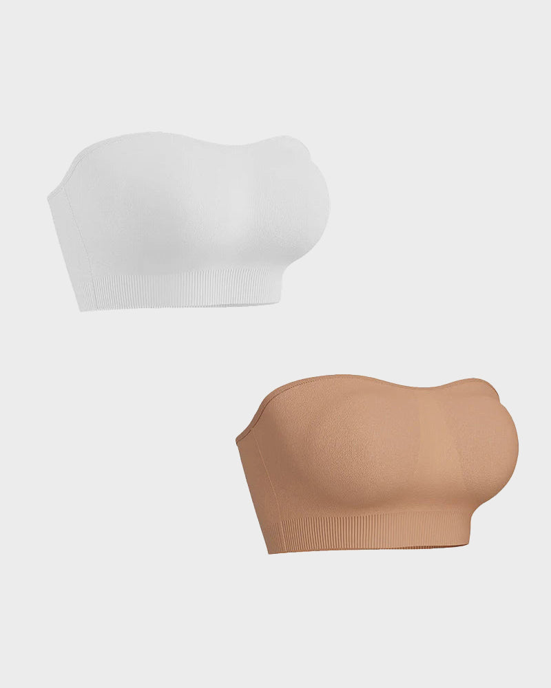 💜Non-Slip Bandeau Seamless Wireless Strapless Bra(2 PCS)