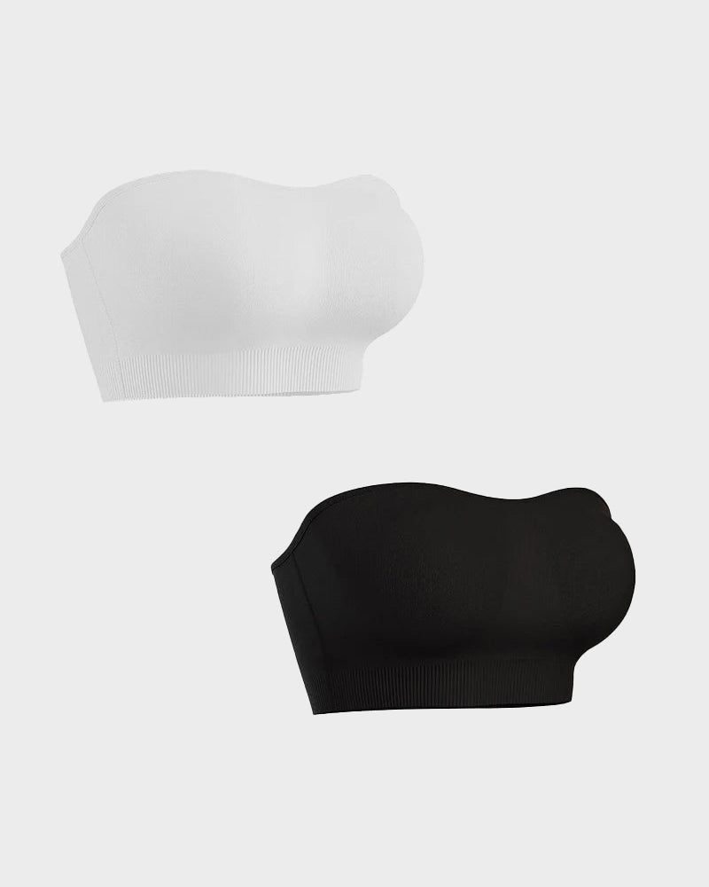 💜Non-Slip Bandeau Seamless Wireless Strapless Bra(2 PCS)