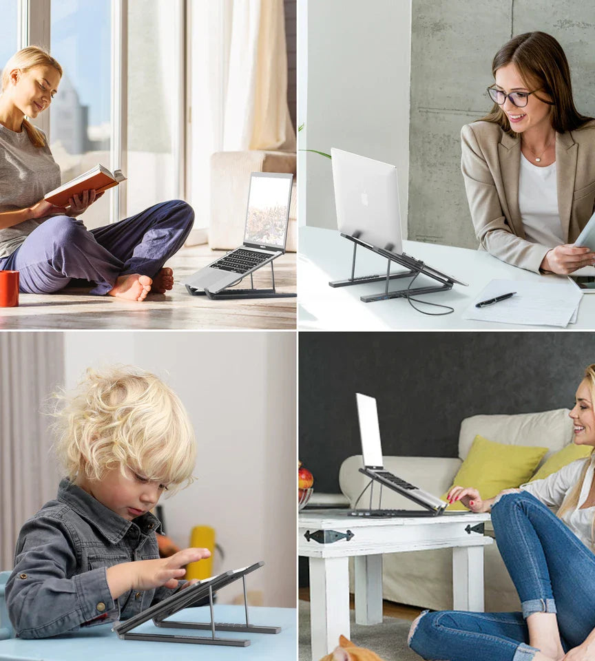 Cross border hot selling aluminum alloy HUB multi interface HDMI eight in one docking station laptop stand