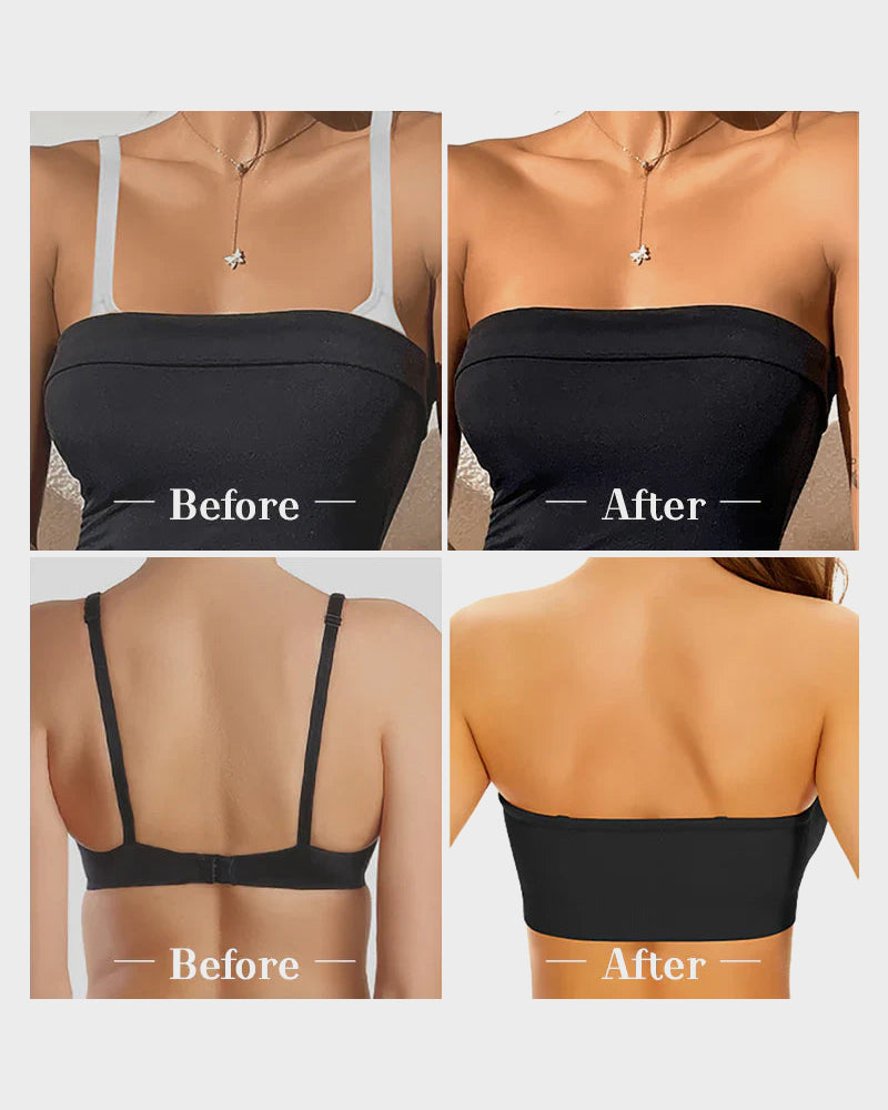 💜Non-Slip Bandeau Seamless Wireless Strapless Bra(2 PCS)