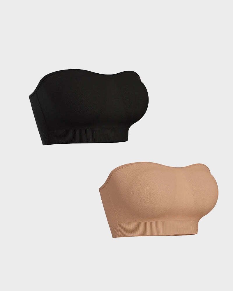 💜Non-Slip Bandeau Seamless Wireless Strapless Bra(2 PCS)