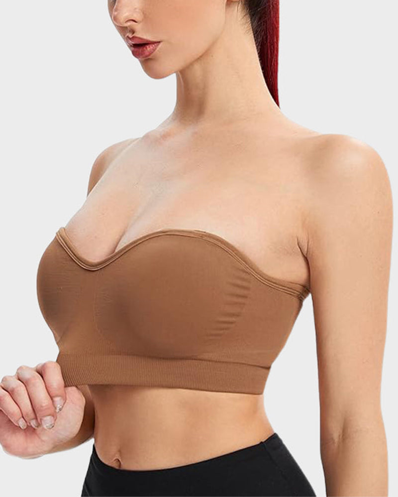 💜Non-Slip Bandeau Seamless Wireless Strapless Bra(2 PCS)