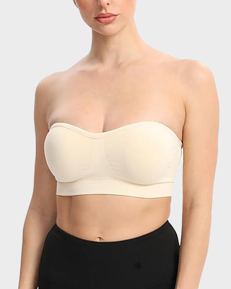 💜Non-Slip Bandeau Seamless Wireless Strapless Bra(2 PCS)