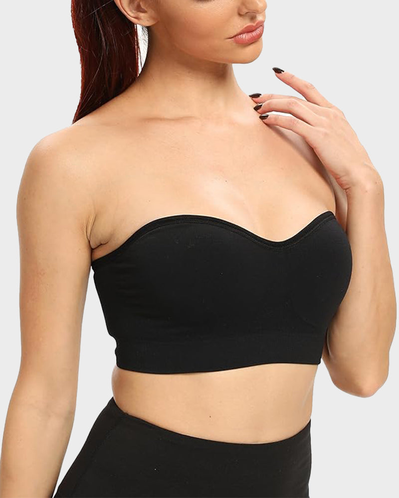 💜Non-Slip Bandeau Seamless Wireless Strapless Bra(2 PCS)