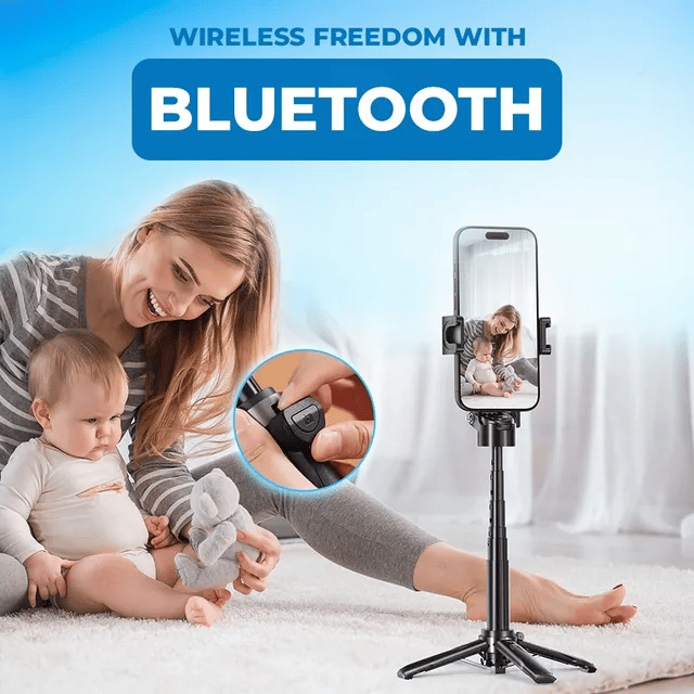 🔥🔥 Limited stock! Summer Gifts Discount -🎁 4-in-1 Multifunctional 360° Rotation  Selfie Stick with  Wireless Detachable Remote Control