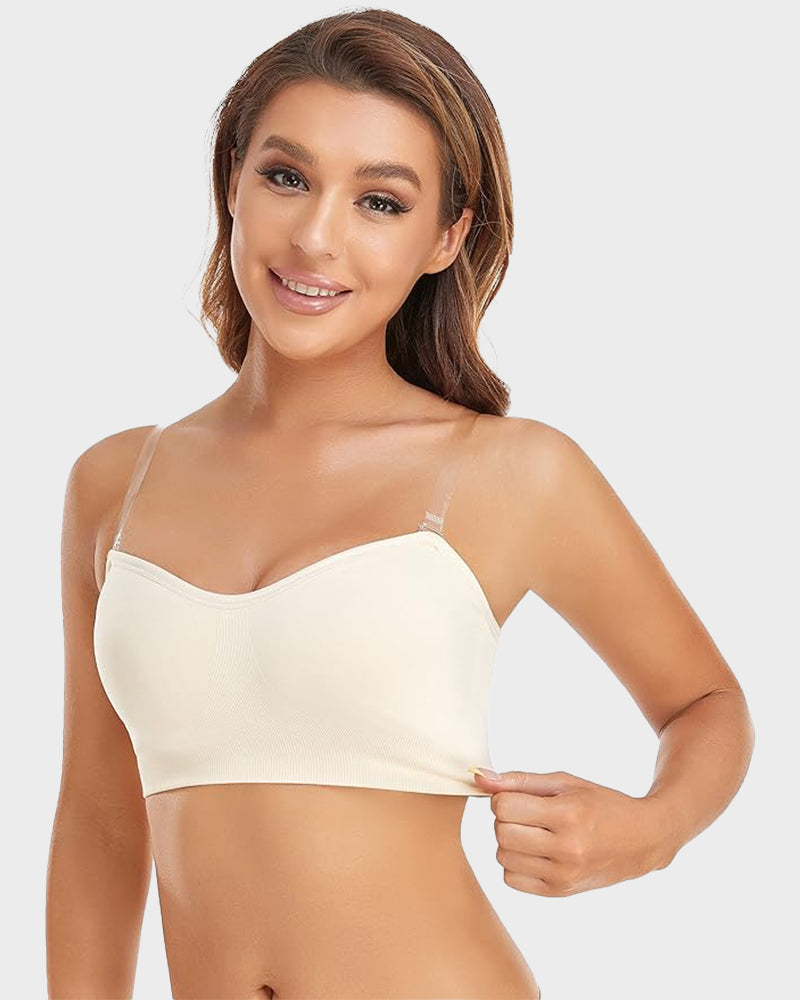 💜Non-Slip Bandeau Seamless Wireless Strapless Bra(2 PCS)