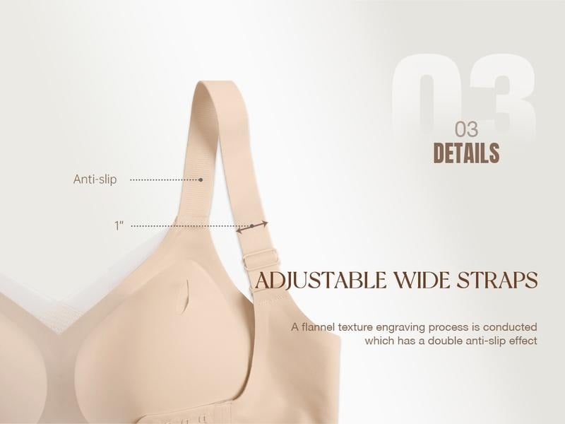 🎁Last Day 60% OFF🎉QIAWI Women Wireless V-Neck Mesh Bralette