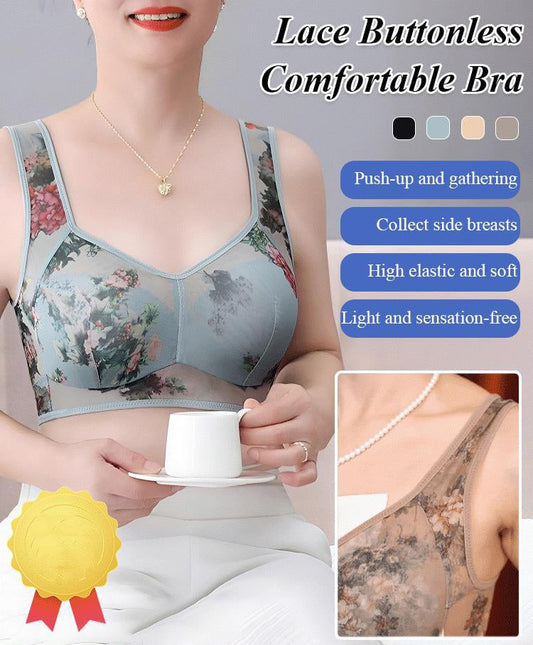 🔥Last Day 49% OFF💝2025 New Lace Buttonless Comfortable Bra