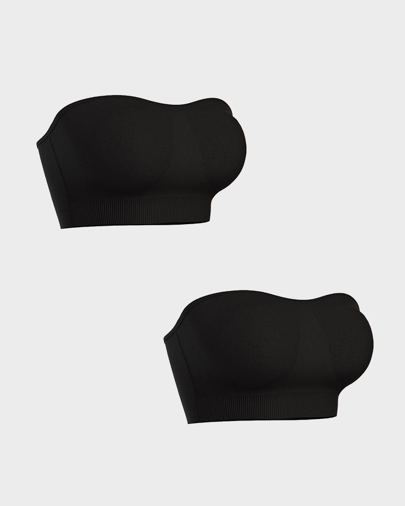 💜Non-Slip Bandeau Seamless Wireless Strapless Bra(2 PCS)