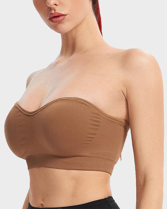 💜Non-Slip Bandeau Seamless Wireless Strapless Bra(2 PCS)