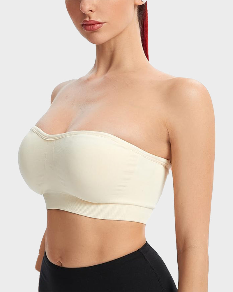 💜Non-Slip Bandeau Seamless Wireless Strapless Bra(2 PCS)