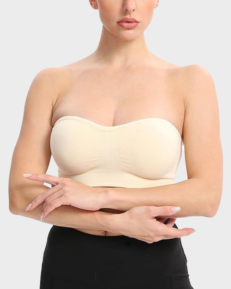 💜Non-Slip Bandeau Seamless Wireless Strapless Bra(2 PCS)