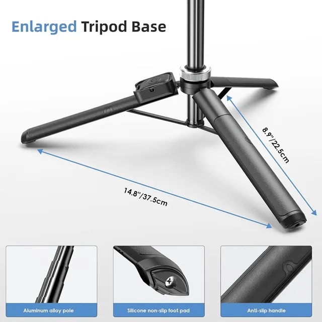 🔥🔥 Limited stock! Summer Gifts Discount -🎁 4-in-1 Multifunctional 360° Rotation  Selfie Stick with  Wireless Detachable Remote Control